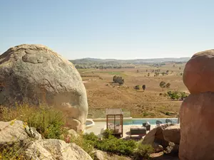 Pool area Banyan Tree Veya Valle de Guadalupe